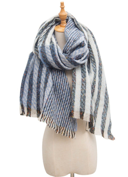 Vintage Stripe Patchwork Scarves