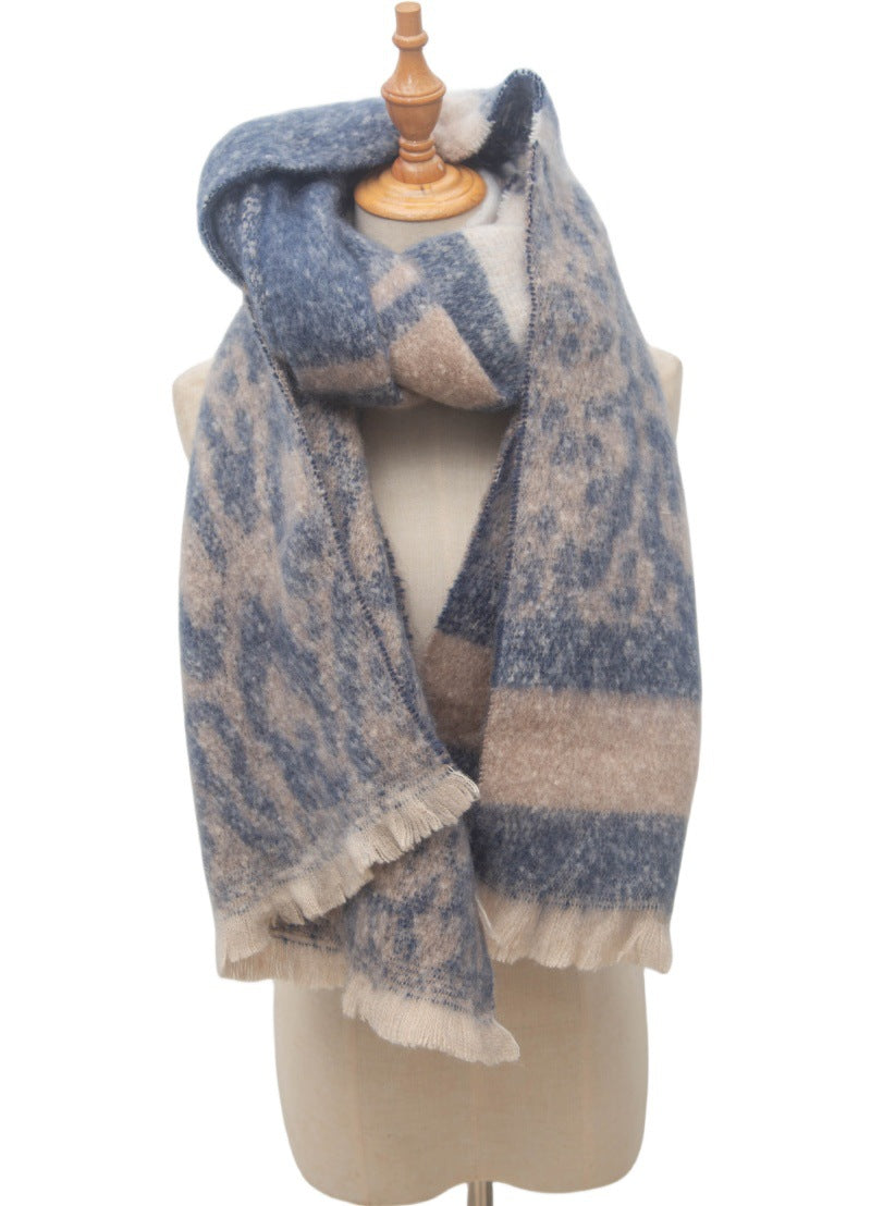 Vintage Leopard Print Scarves