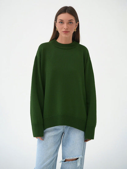 Solid Color Loose Casual Sweater