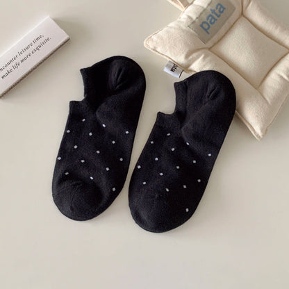 Polka Dot Simple Low Ankle Socks