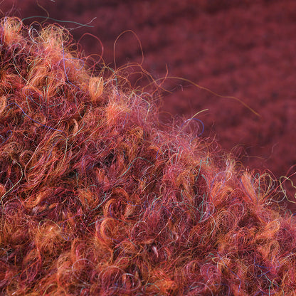 Spliced Color Knit Hat Paded Beanie