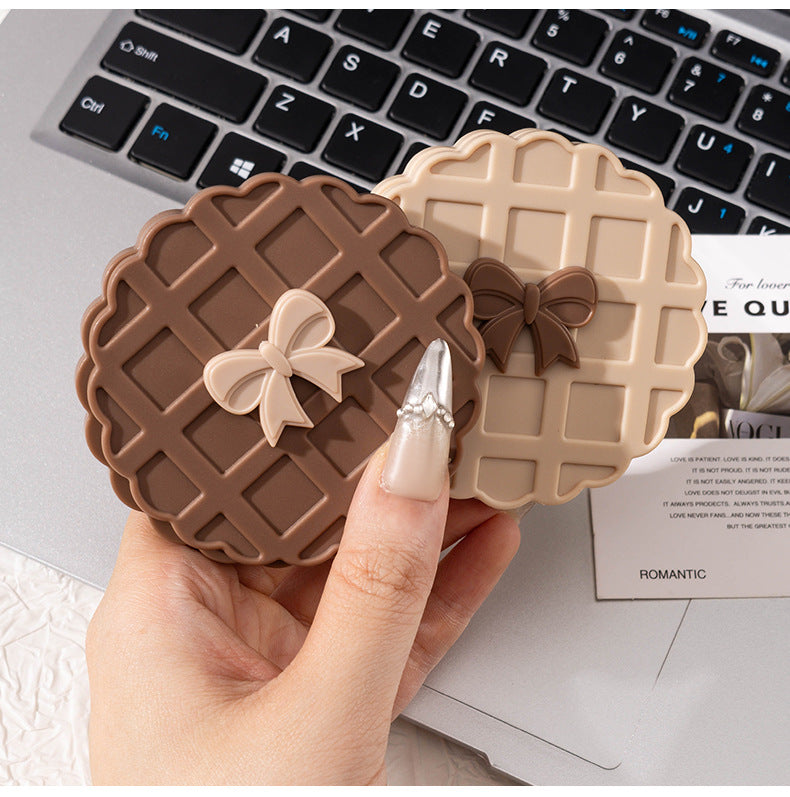 Bow Cute Rotating Portable Makeup Mirror