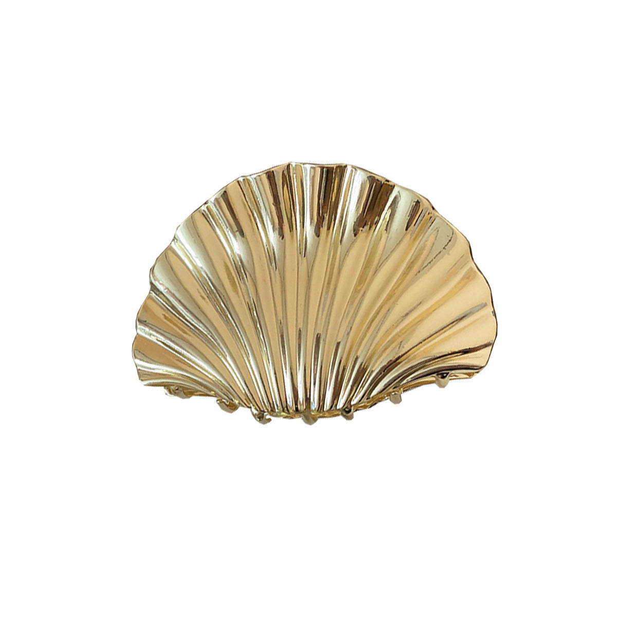 Vintage Gold Seashell Hair Claw Clip