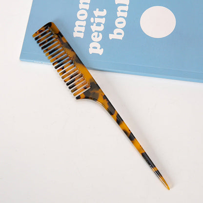 Simple Marble Acetate Sectioning Hair Comb