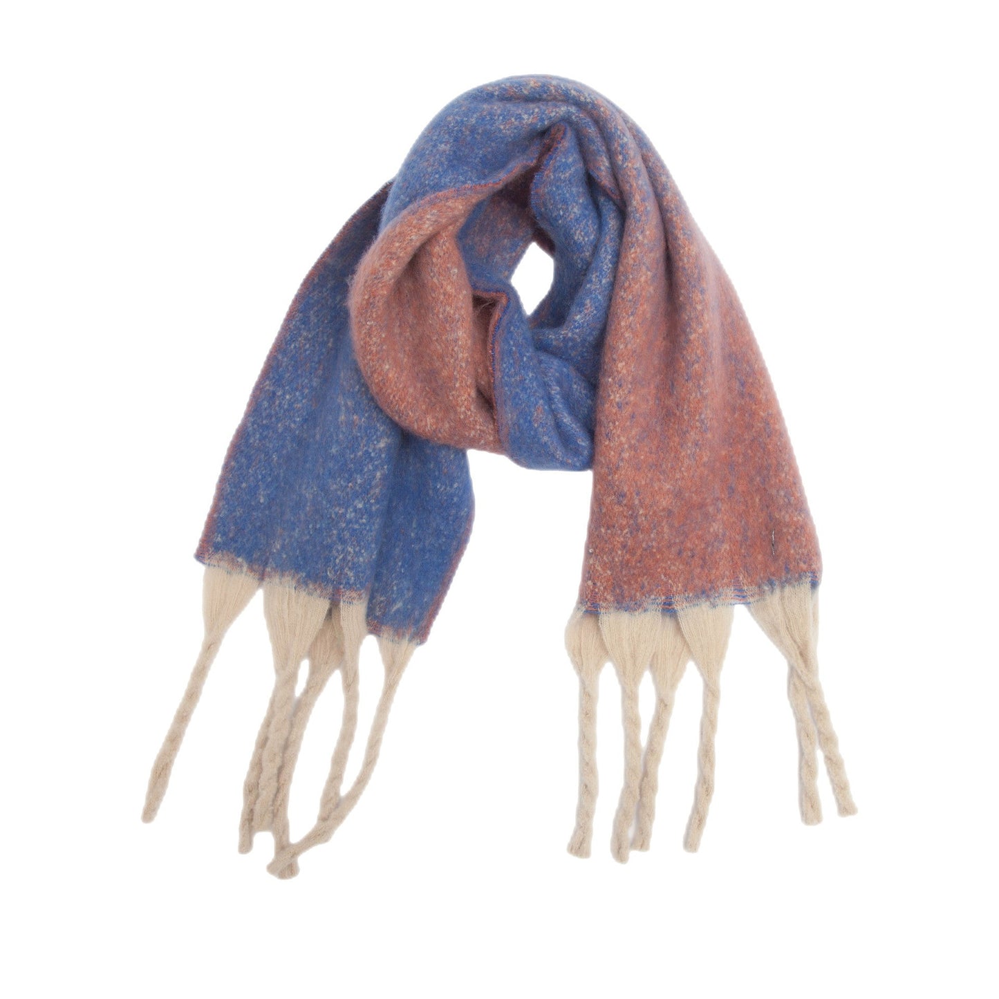 Gradient Color Tassel Scarves