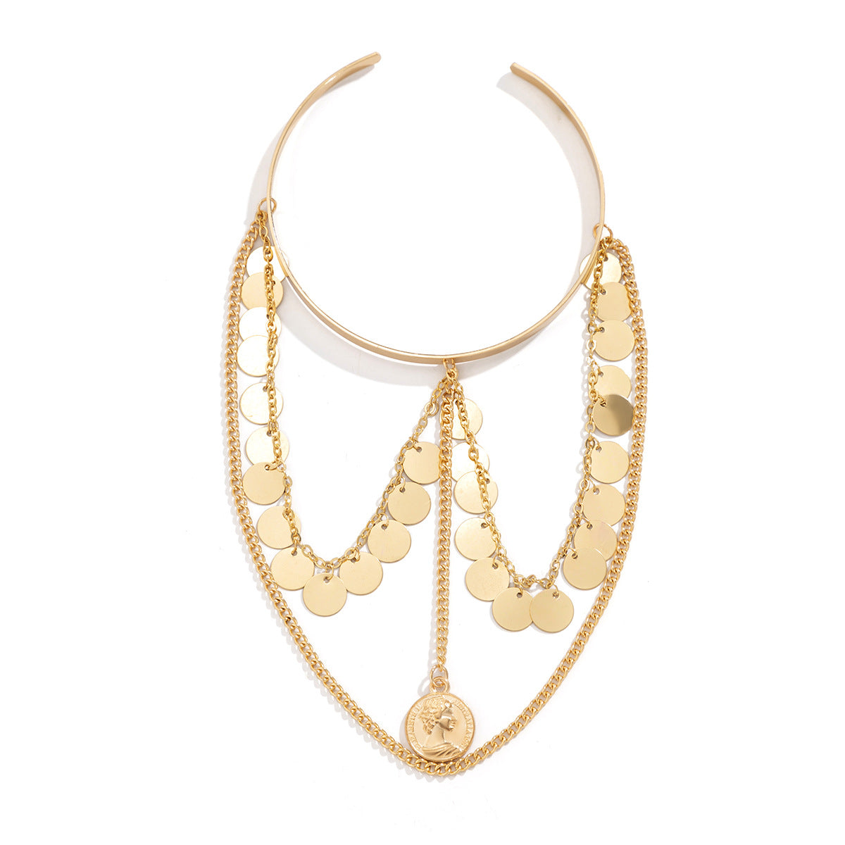 Vintage Punk Tassel Chain Arm Cuff