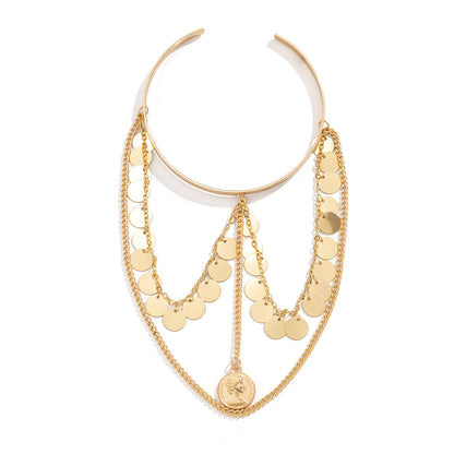 Vintage Punk Tassel Chain Arm Cuff