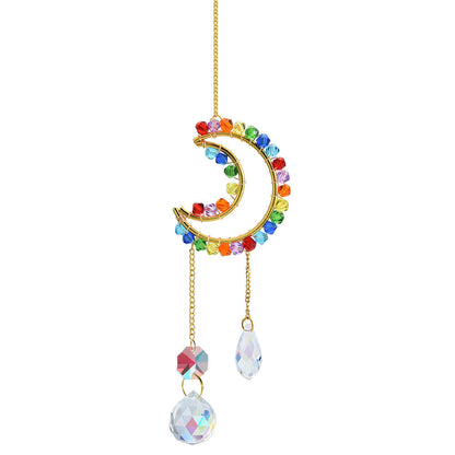 Colorful Crystal Cross Suncatcher Hangings
