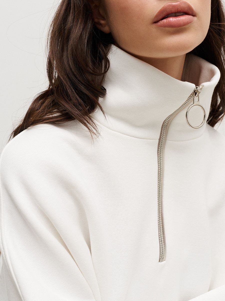 Loose Lapel Zipper Hoodie