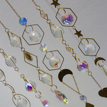Sun Star Colorful Hanging Crystal Decoration