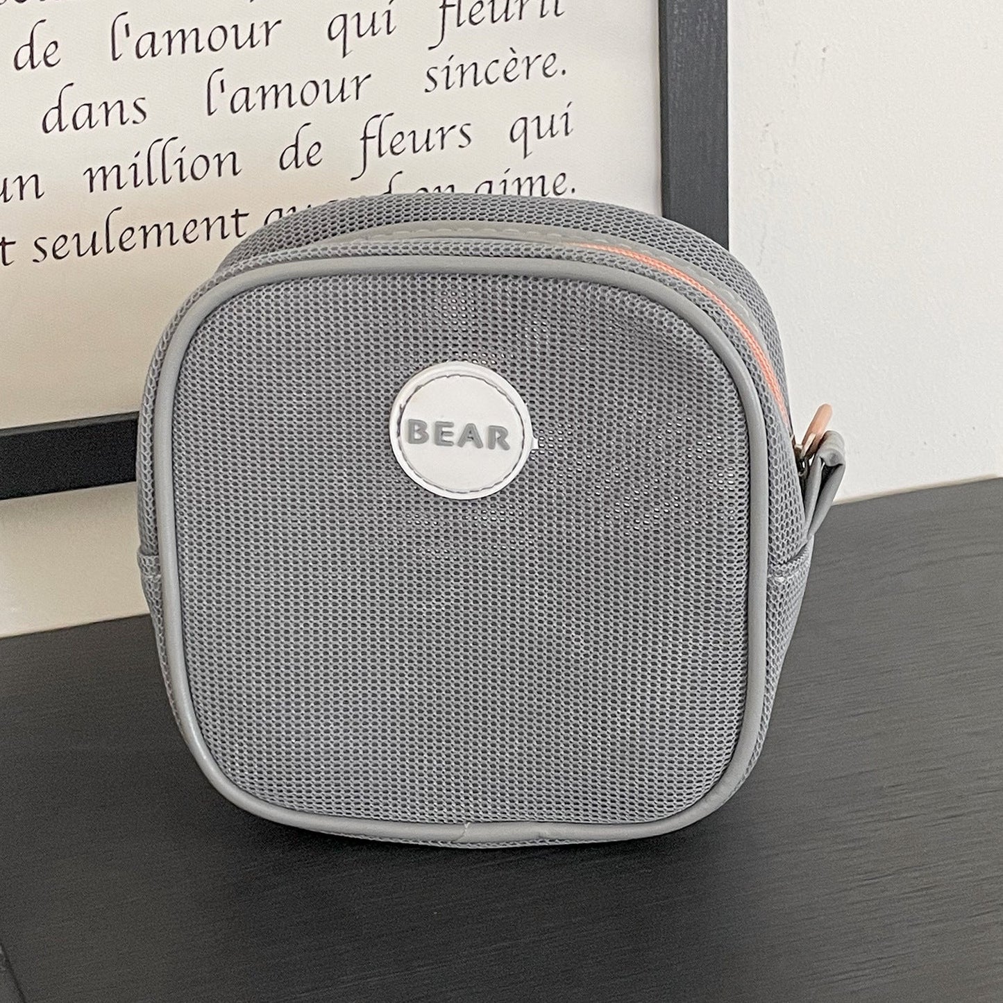 Square Solid Color Mini Make Up Bags