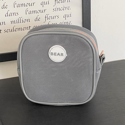 Square Solid Color Mini Make Up Bags