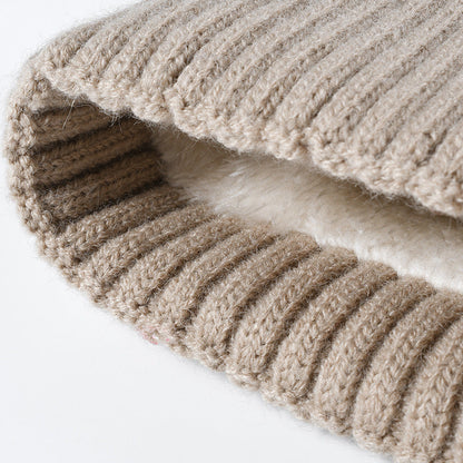 Color Block Love Jacquard Knit Beanie