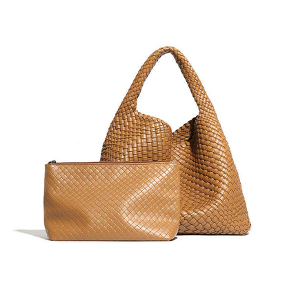 Trendy Handmade Woven Shoulder Tote Bag