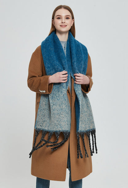 Gradient Color Tassel Scarves