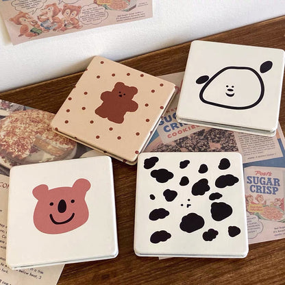 Cute Bear Mini Portable Makeup Mirror