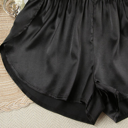 Flounce Solid Color Sexy Sleepwear Sets