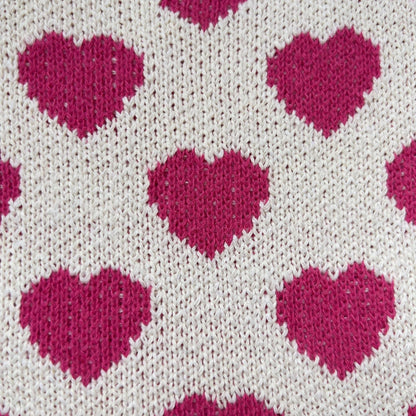 Cute Love Color Block Knit Shoulder Bag