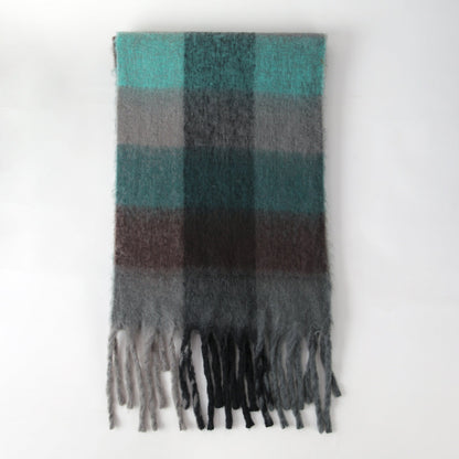 2+ Soft Contrast Color Plaid Scarves
