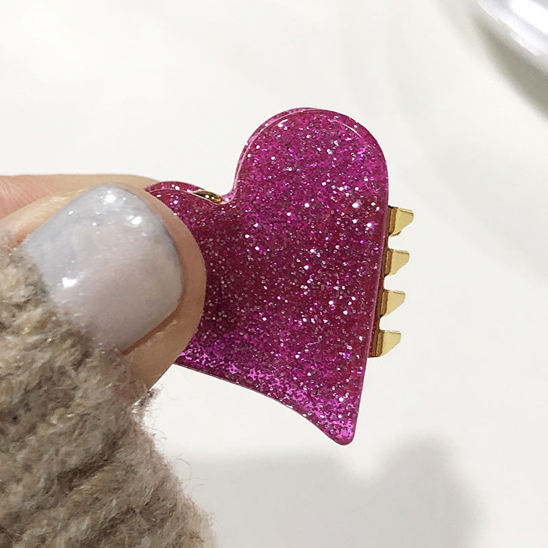 Minimalist Heart Small  Acetate Hair Claw