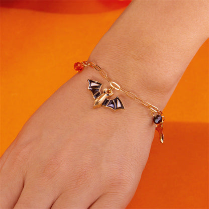 Cute Pumpkin Ghost Halloween Charm Bracelet