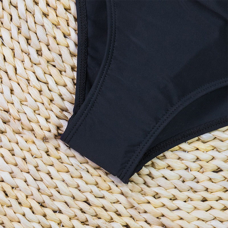 3D Floral Halter Triangle Bikini Swimwear