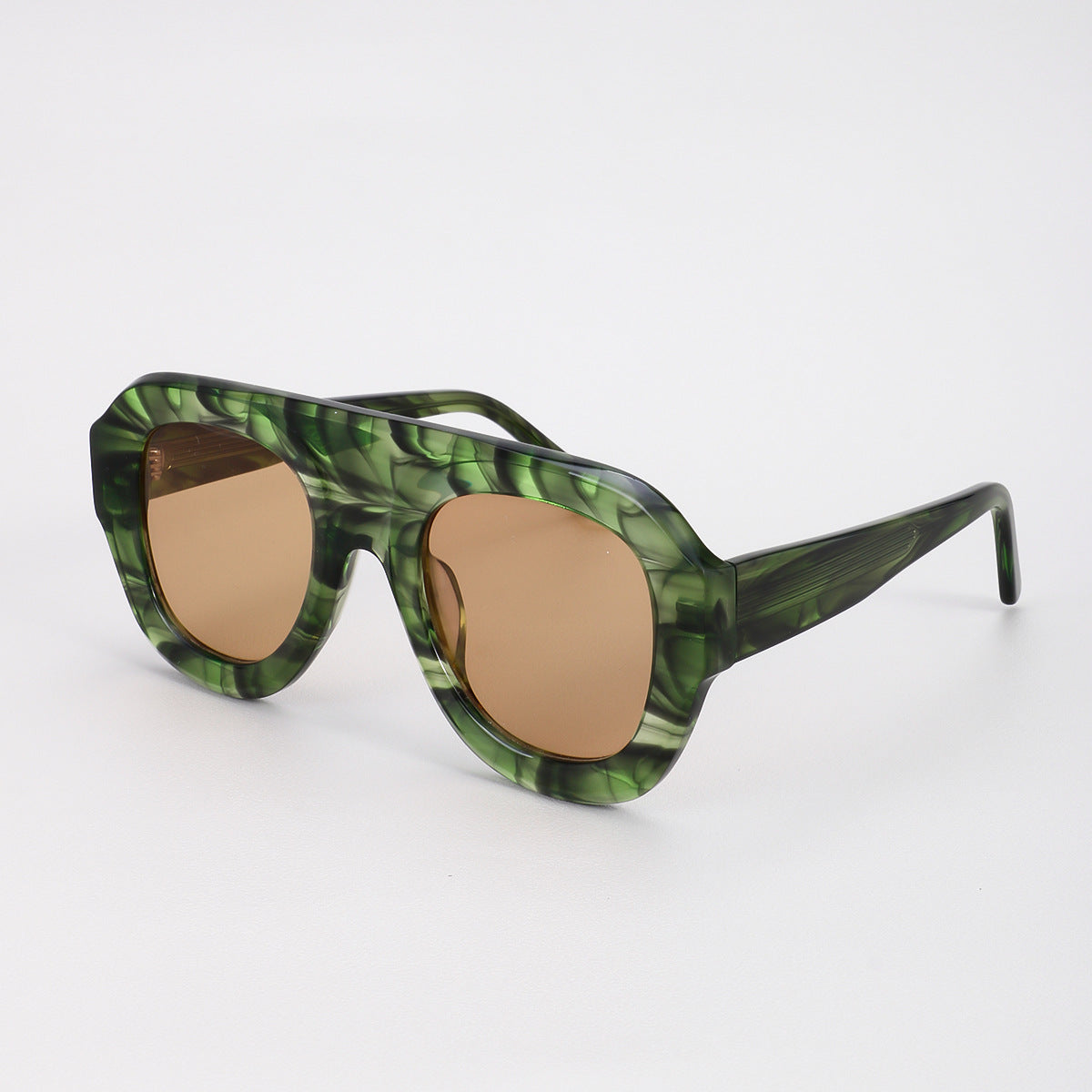 Retro Oversized Square Acetate Sunglasses