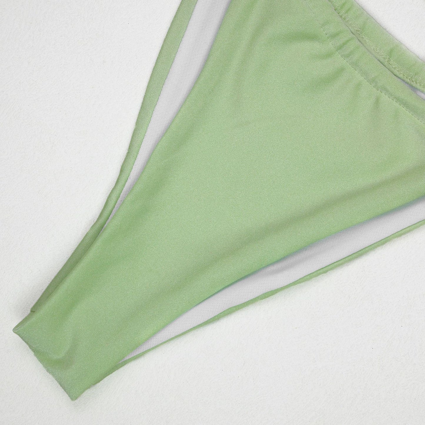 Solid Color Sexy Halter Bikini Swimwear