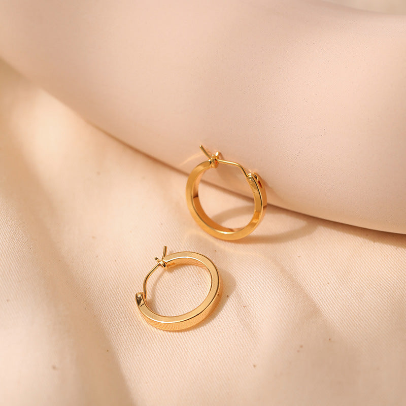 Simple Cool Circle Endless Hoop Earrings