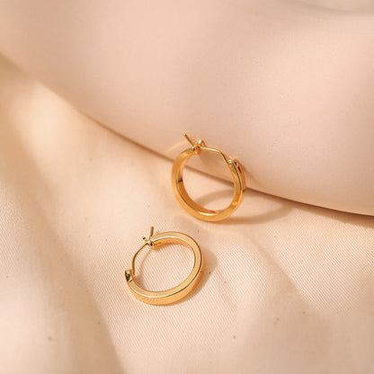 Simple Cool Circle Endless Hoop Earrings
