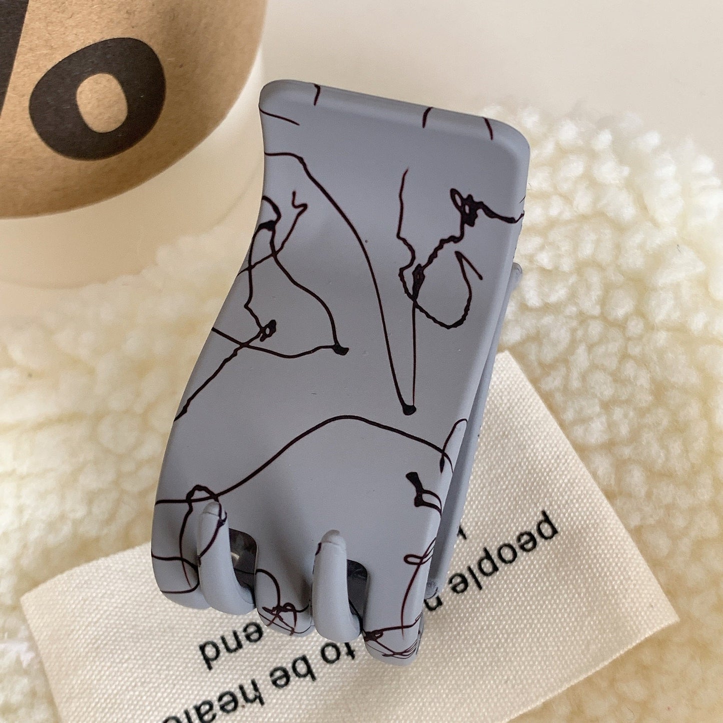 Small Solid Color Claw Clip