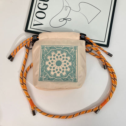 Mini Simple Embroidered Shoulder Bag