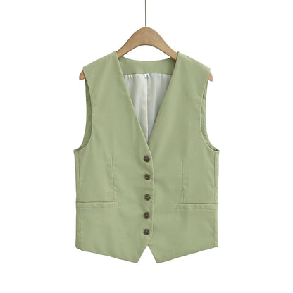 2-Piece Casual Vest Top and Shorts Set