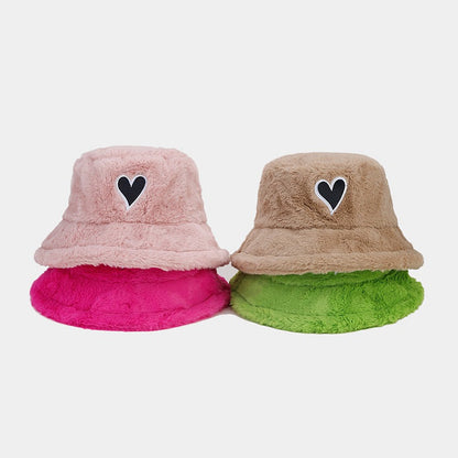 Love Patch Simple Soft Bucket Hats