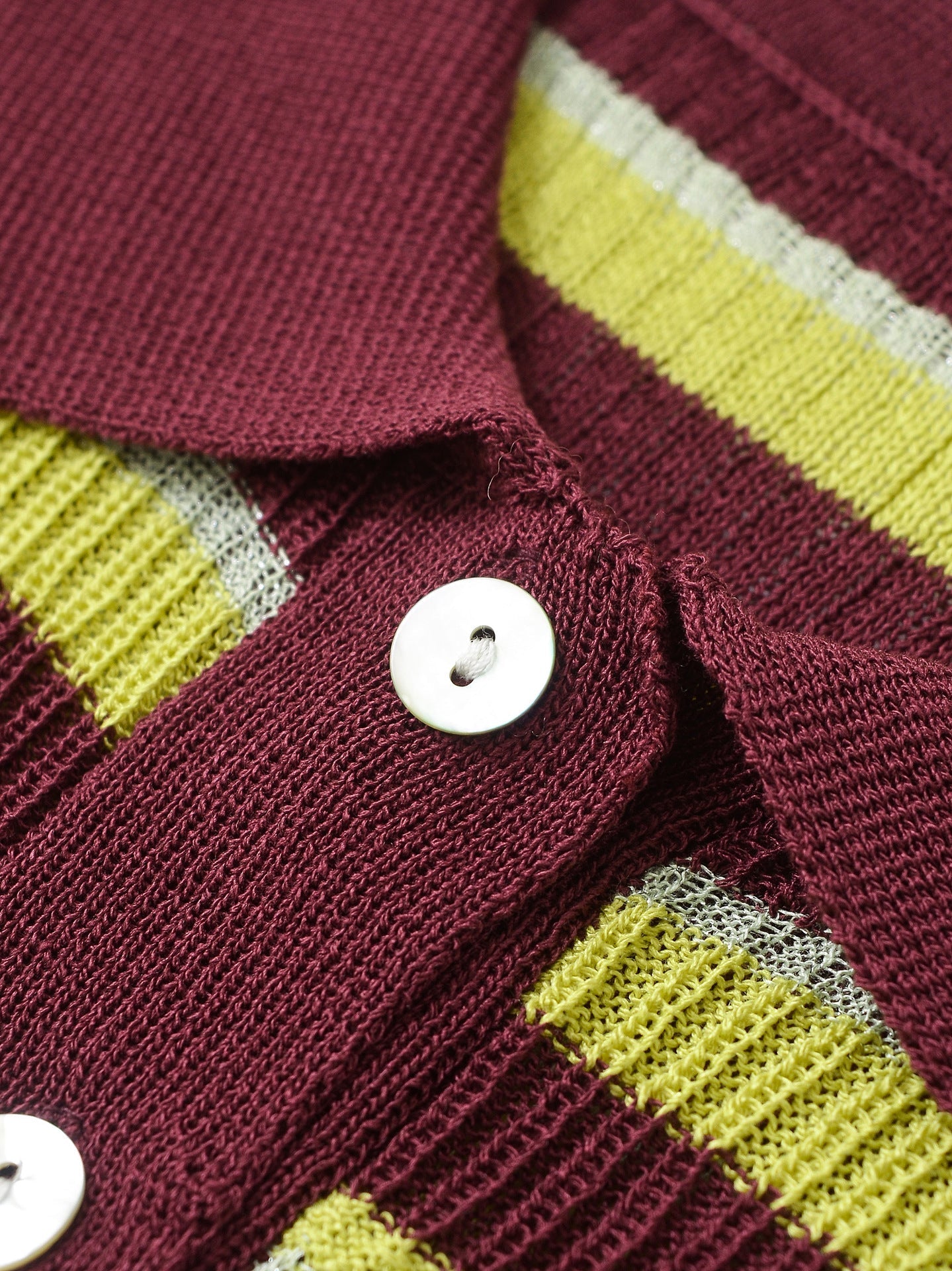 Color Block Striped Short Sleeve Knit Top