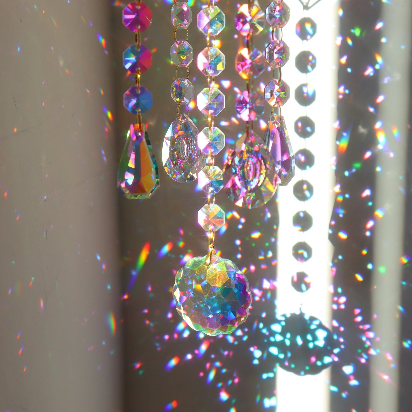 3+ Metal Frame Rainbow Suncatcher Hangings