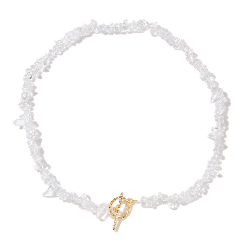 Vintage Irregular Stone Bead Necklace