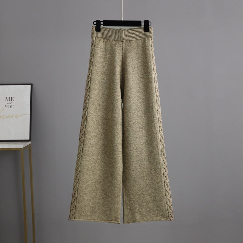 2+ V-Neck Side Split Knit Sets