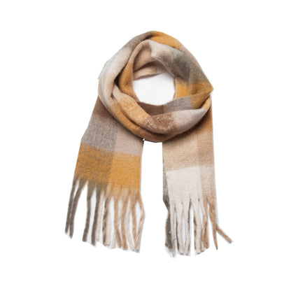 Coloful Plaid Tassel Scarves