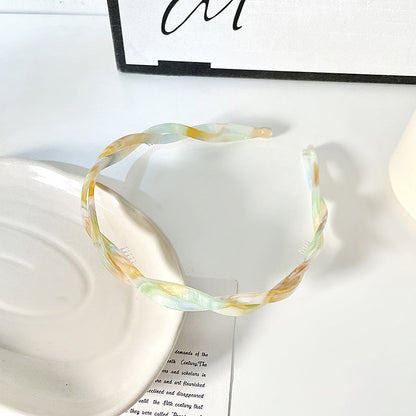 Simple Twist Colorful Acrylic Headbands