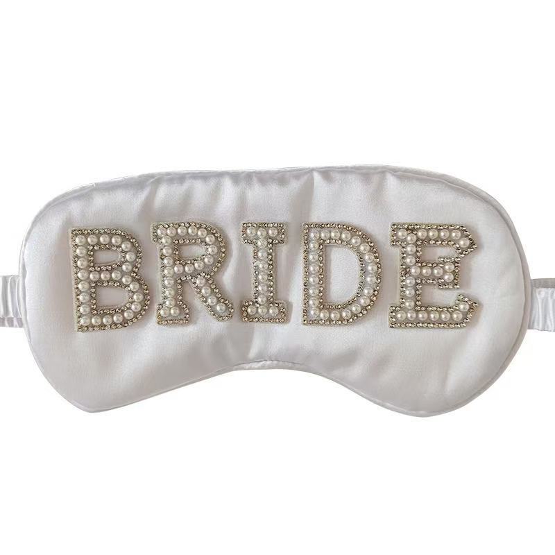 Elegant Pearl Decor Light Blocking Sleep Mask