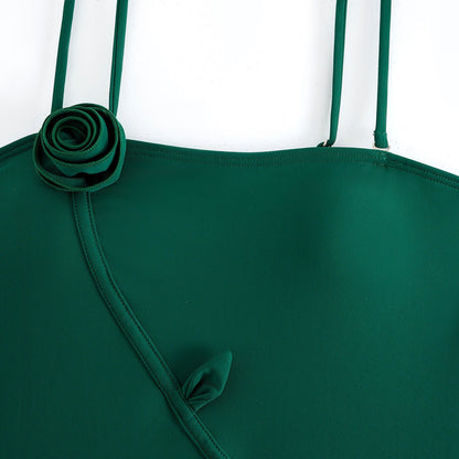 Flower One Piece Swimwear Print Cover