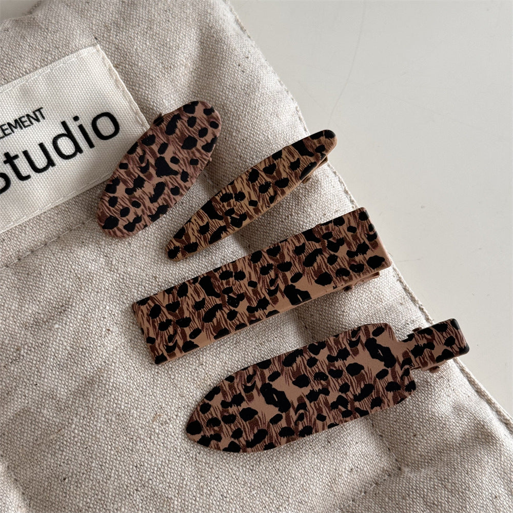 Leopard Simple Vintage Hair Clips