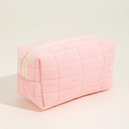 Solid Color Cute Square Make Up Bag