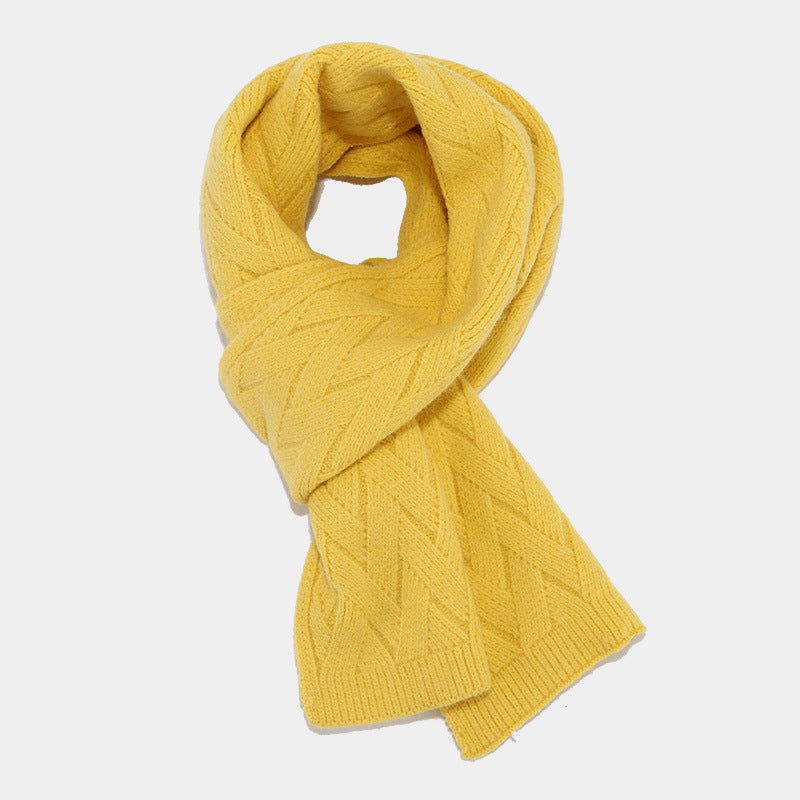 3PCS Solid Color Twist Hat & Scarf Sets