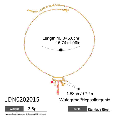 Vintage Cross Pendant Chain Necklace