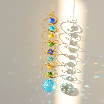 Rainbow Crystal Helical Suncatcher