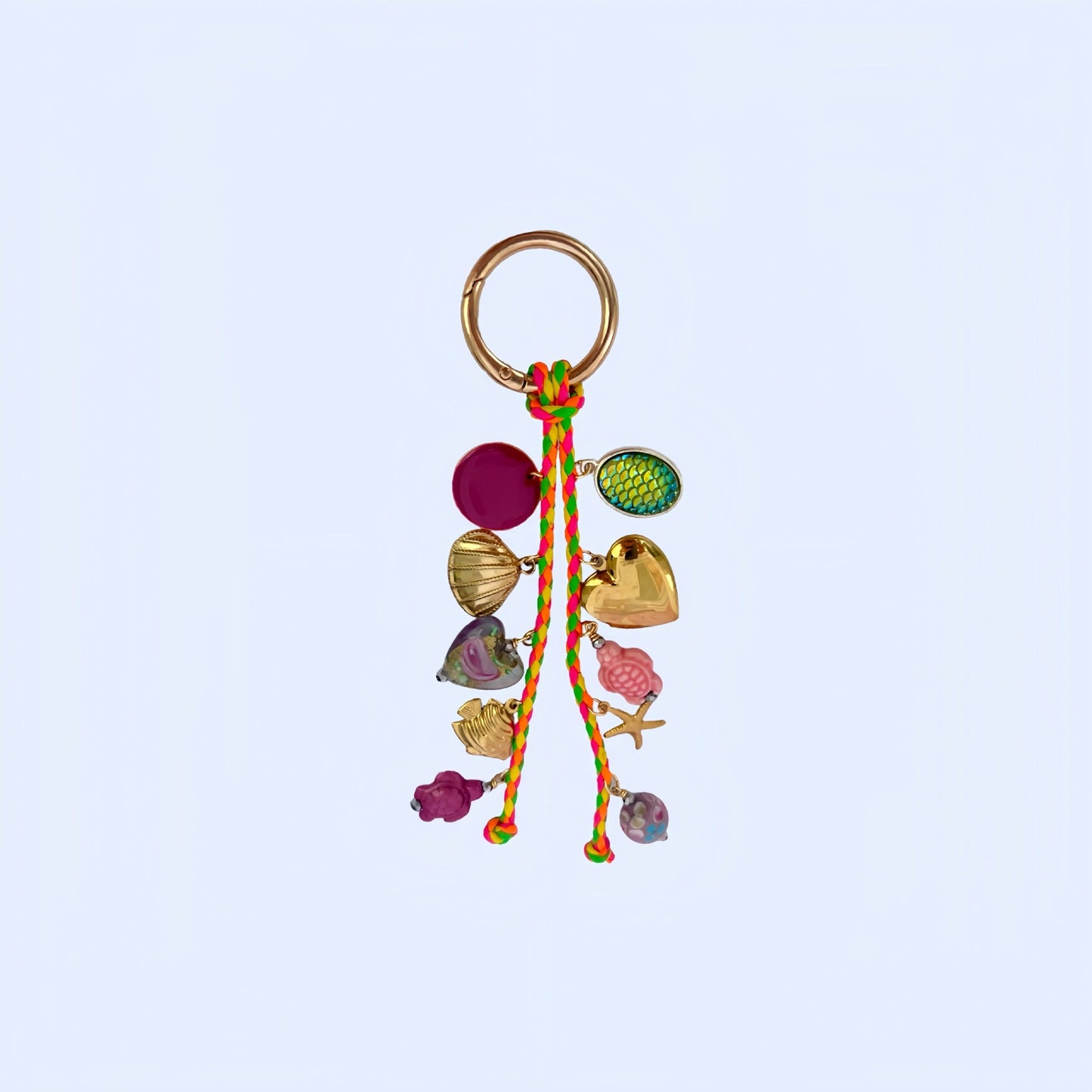 Retro Ocean Pendant Braided Bag Charms