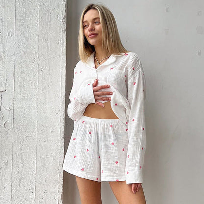 Love Print Casual Soft Homewear Sets