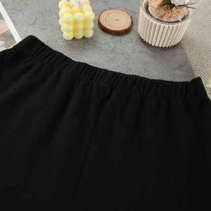 Soft Round Neck Long Sleeve Pajamas Sets